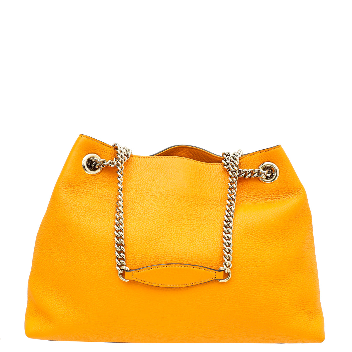 Gucci Yellow Orange Soho Tassel Tote Medium Bag