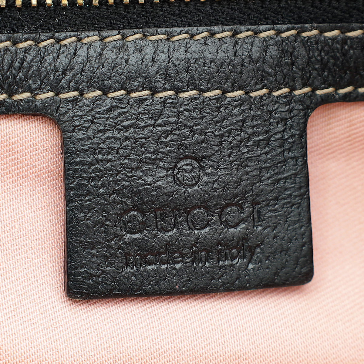 Gucci Black Multicolor Printed Silk Satin Charmy Boston Bag
