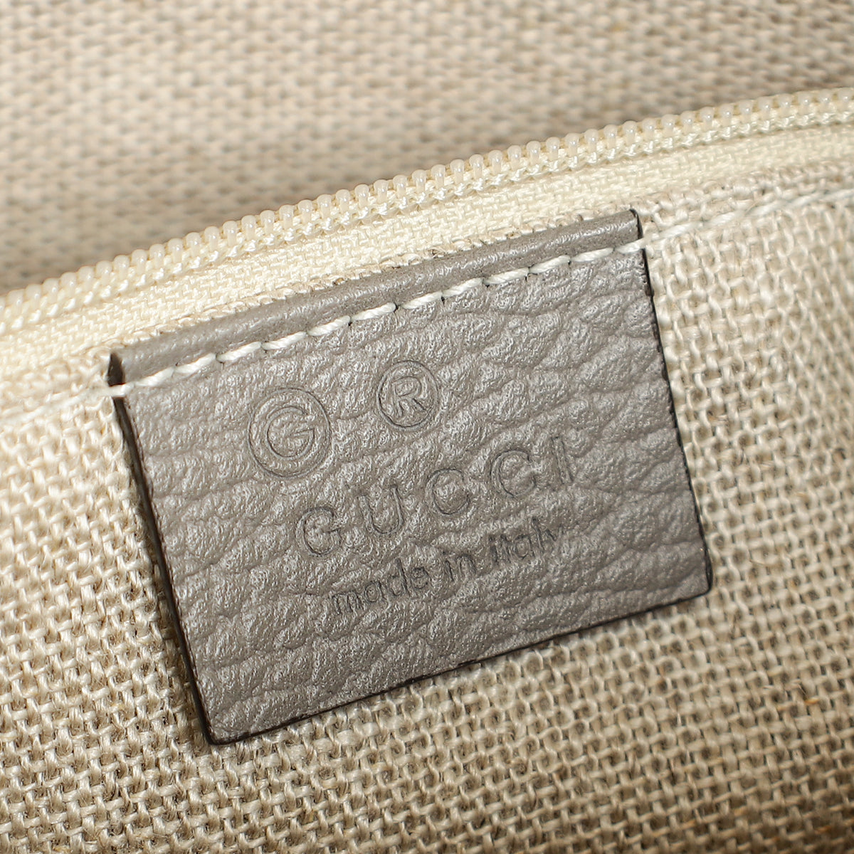 Gucci Gray Interlocking G Top Handle Bag