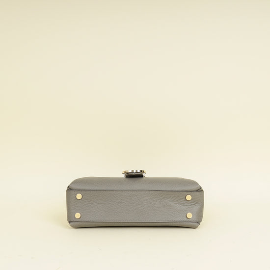Gucci Gray Interlocking G Top Handle Bag