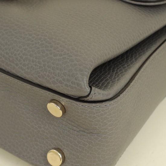 Gucci Gray Interlocking G Top Handle Bag
