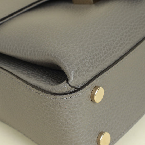Gucci Gray Interlocking G Top Handle Bag