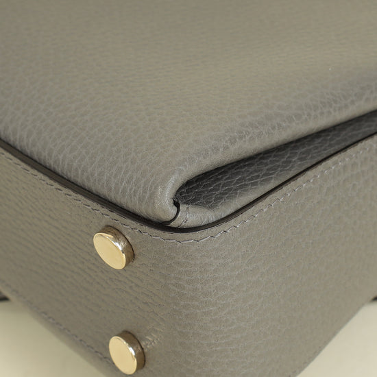 Gucci Gray Interlocking G Top Handle Bag