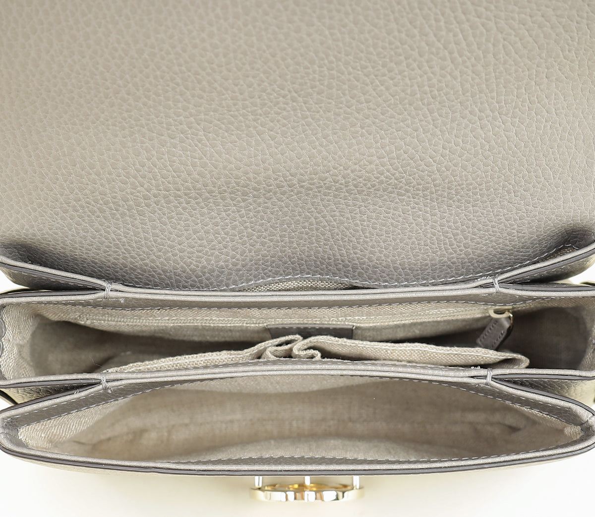 Gucci Gray Interlocking G Top Handle Bag