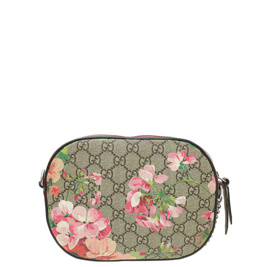 Gucci Bicolor GG Supreme Blooms Print Mini Chain Shoulder Bag