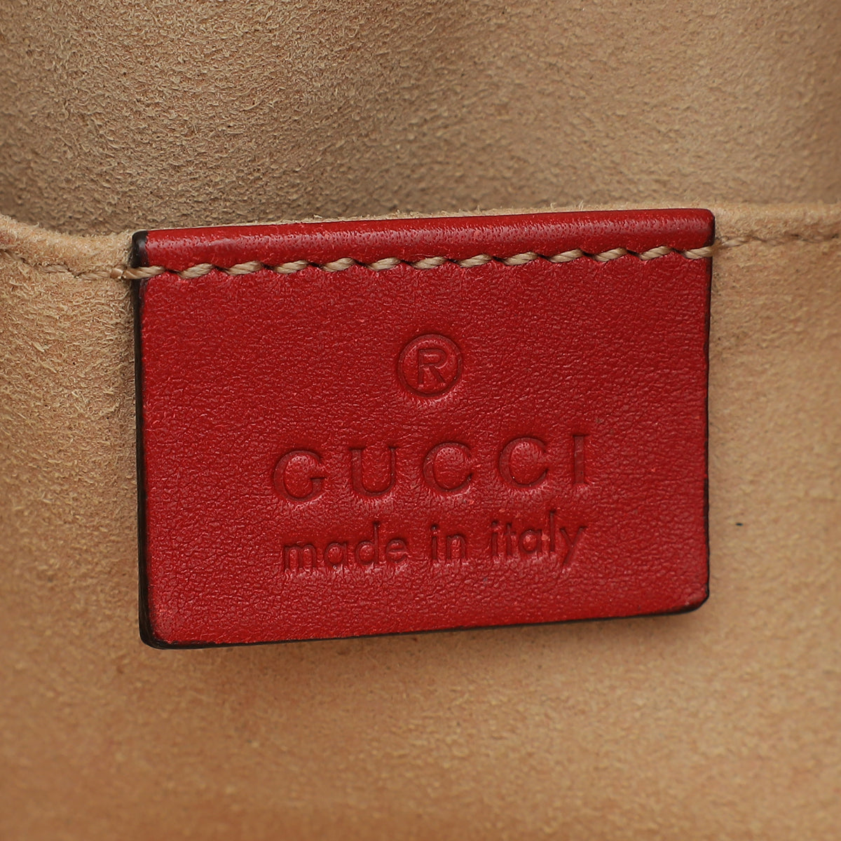 Gucci Red GG Marmont Small Belt Bag