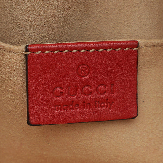 Gucci Red GG Marmont Small Belt Bag