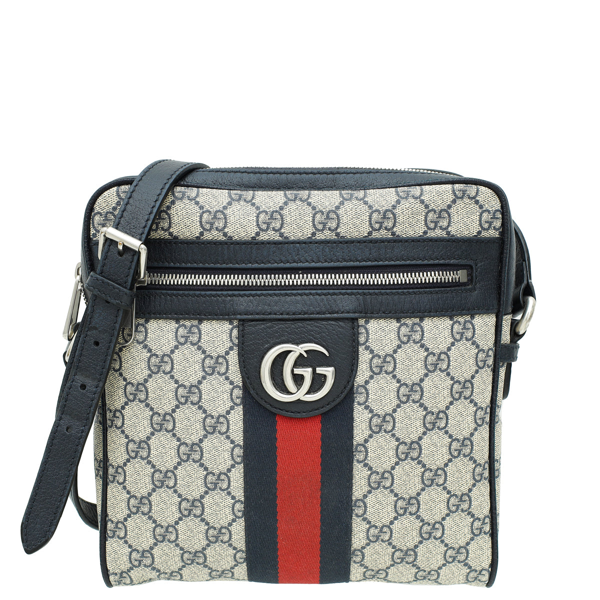 Gucci Bicolor GG Supreme Ophidia Small Messenger Bag-Gucci-THE CLOSET