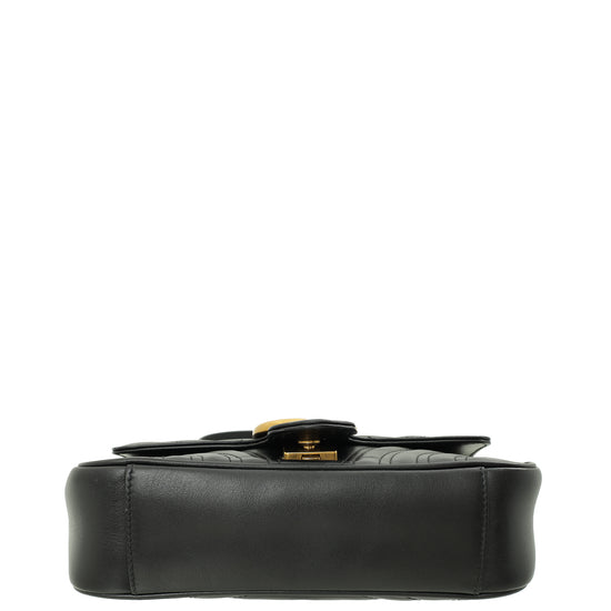 Gucci Black GG Marmont Mini Shoulder Bag