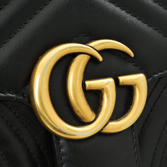 Gucci Black GG Marmont Mini Shoulder Bag