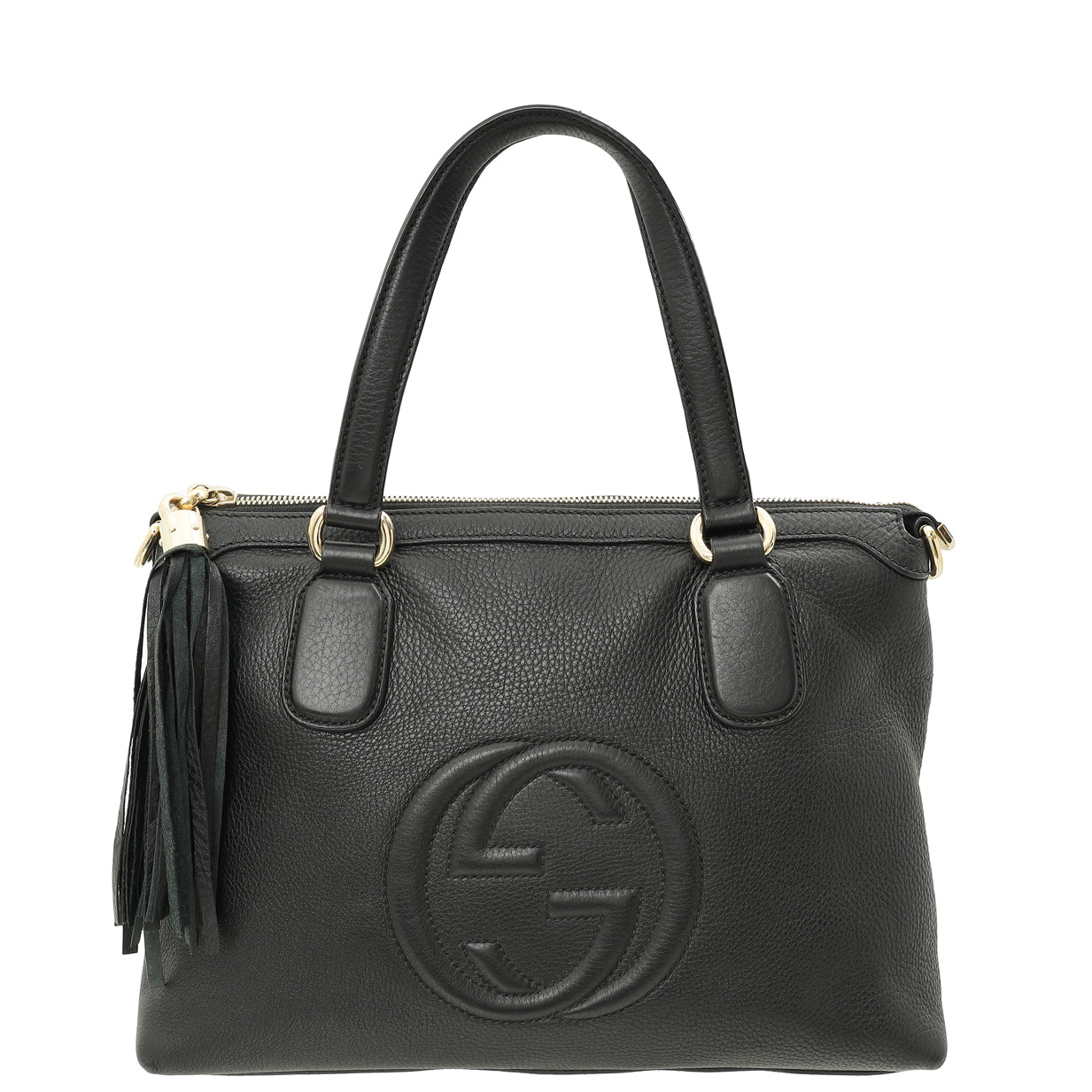 Gucci Black Soho Top Handle Satchel Small Bag-Gucci-THE CLOSET