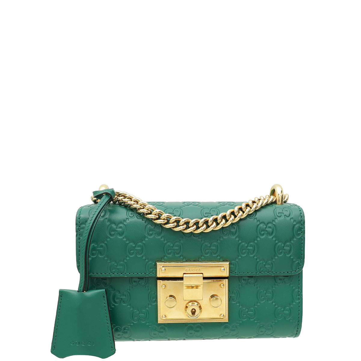 Gucci Green GG Guccissima Small Shoulder Bag