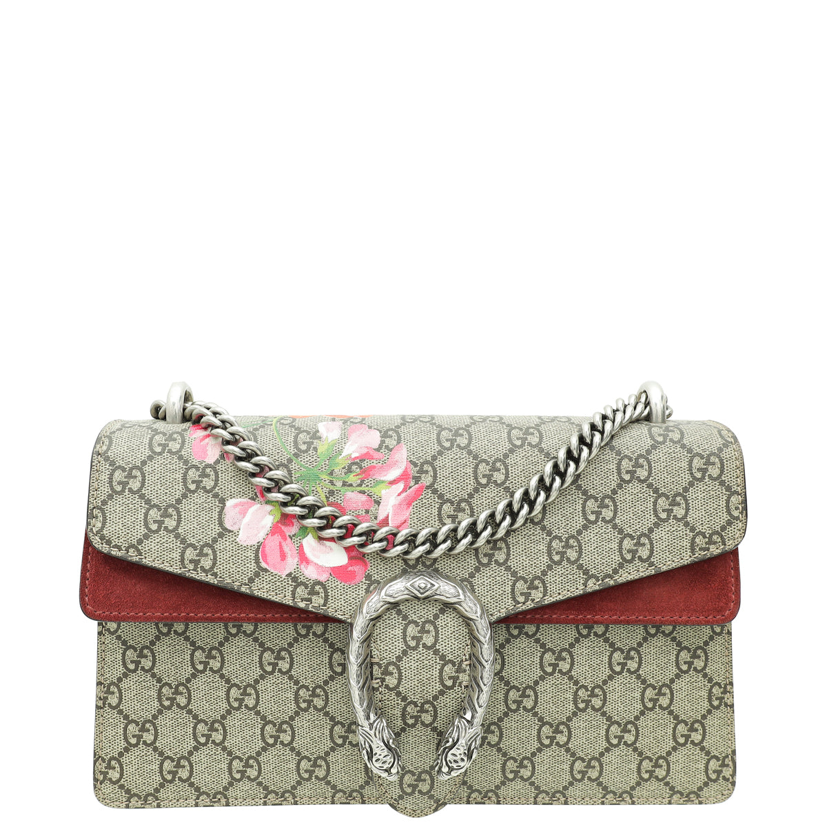 Gucci Bicolor GG Supreme Blooms Print Dionysus Small Bag-Gucci-THE CLOSET