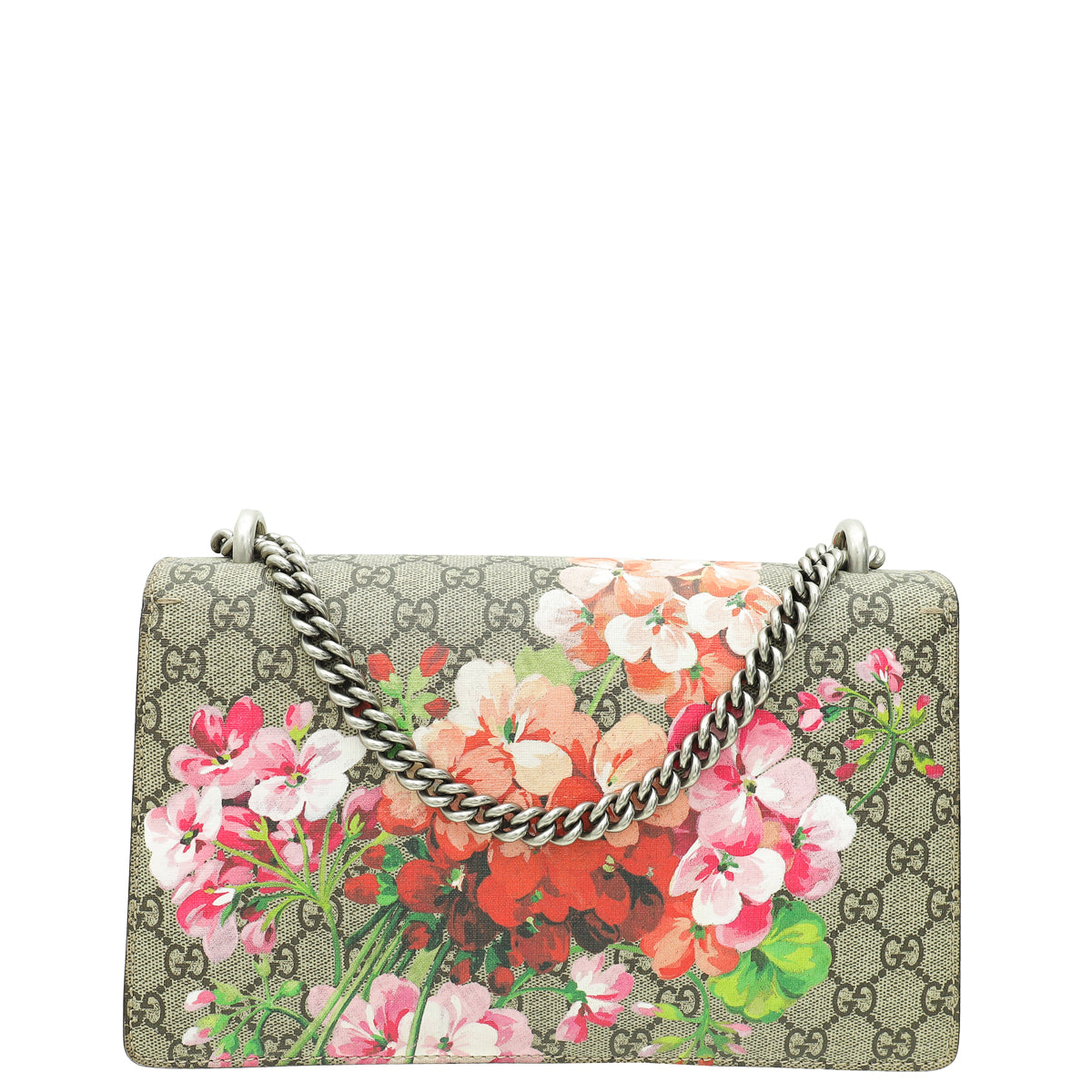 Gucci Bicolor GG Supreme Blooms Print Dionysus Small Bag