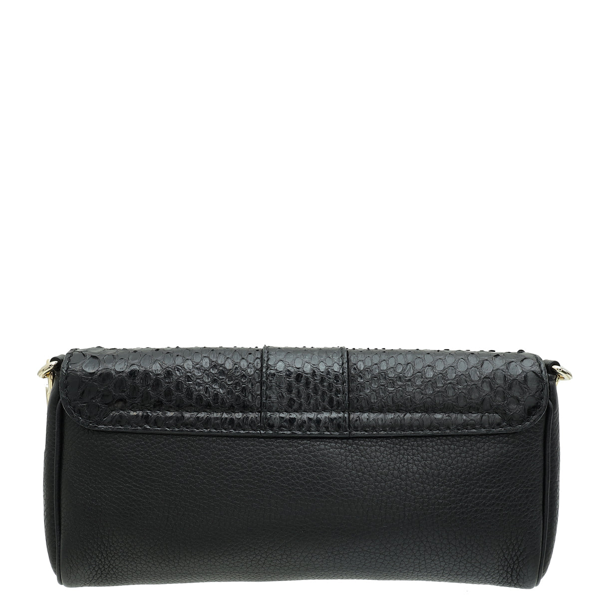 Gucci Black Python Greenwich Chain Clutch-Gucci-THE CLOSET
