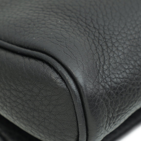 Load image into Gallery viewer, Gucci Black Python Greenwich Chain Clutch
