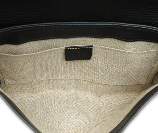Load image into Gallery viewer, Gucci Black Python Greenwich Chain Clutch

