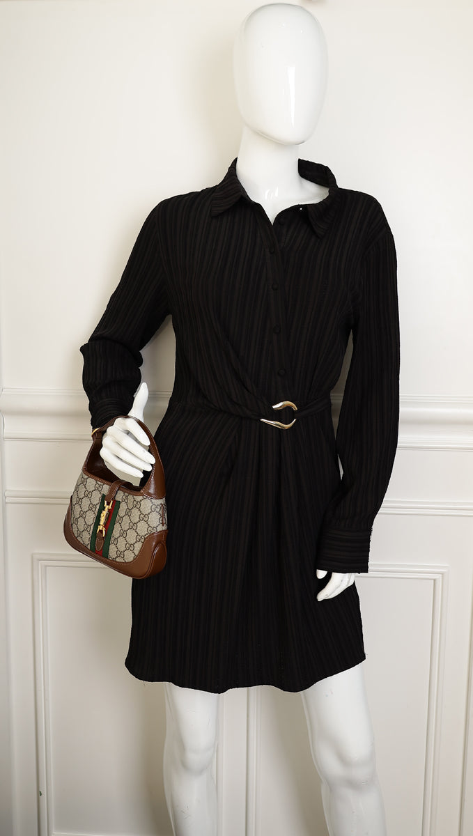 Gucci Ebony GG Supreme Jackie 1961 Mini Bag-Gucci-THE CLOSET