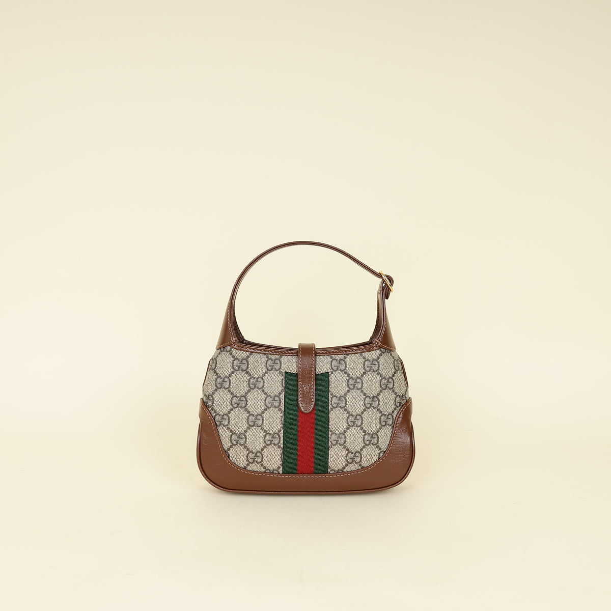 Gucci Ebony GG Supreme Jackie 1961 Mini Bag-Gucci-THE CLOSET