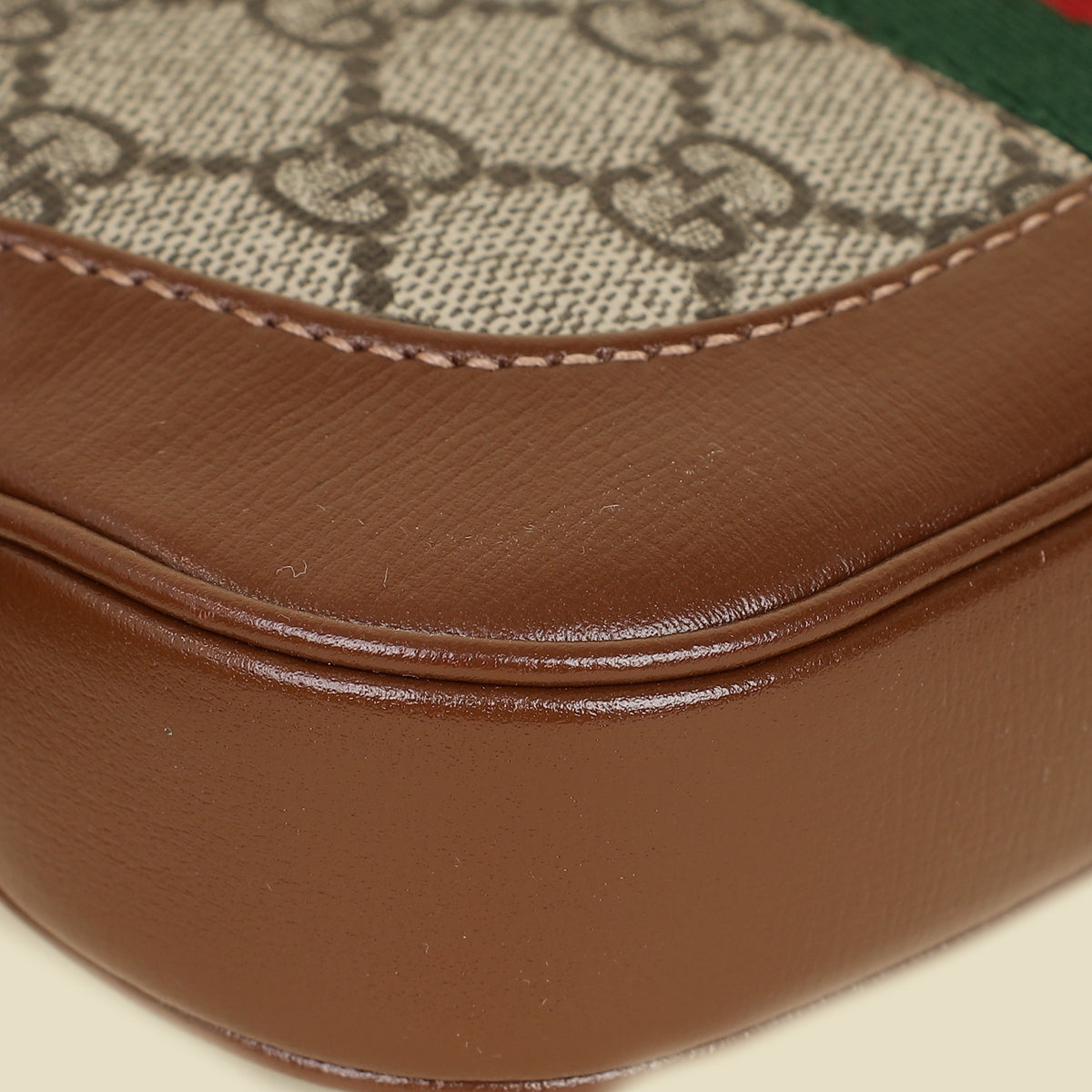 Gucci Ebony GG Supreme Jackie 1961 Mini Bag-Gucci-THE CLOSET