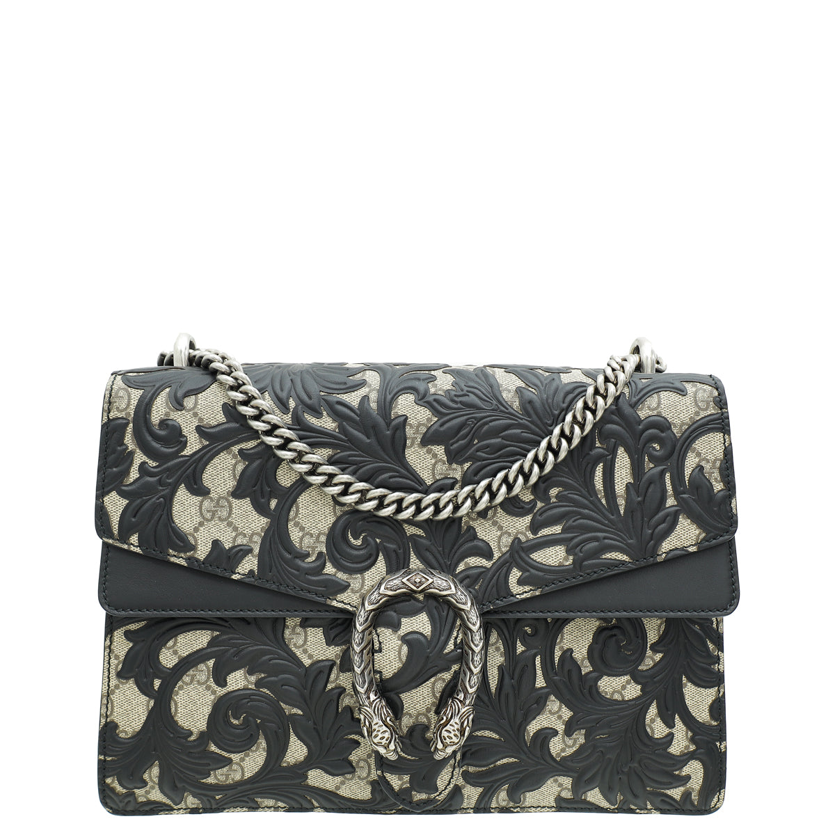 Gucci Bicolor GG Supreme Arabesque Medium Dionysus Shoulder Bag-Gucci-THE CLOSET