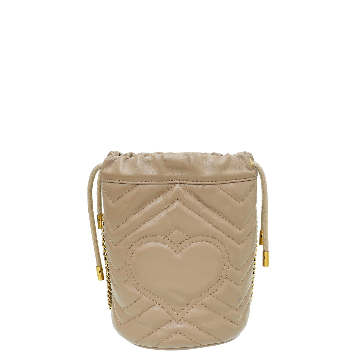 Gucci Dusty Pink Aged GG Marmont Mini Bucket Bag-Gucci-THE CLOSET
