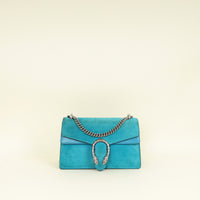 Gucci Turquoise Dionysus Suede Medium Shoulder Bag