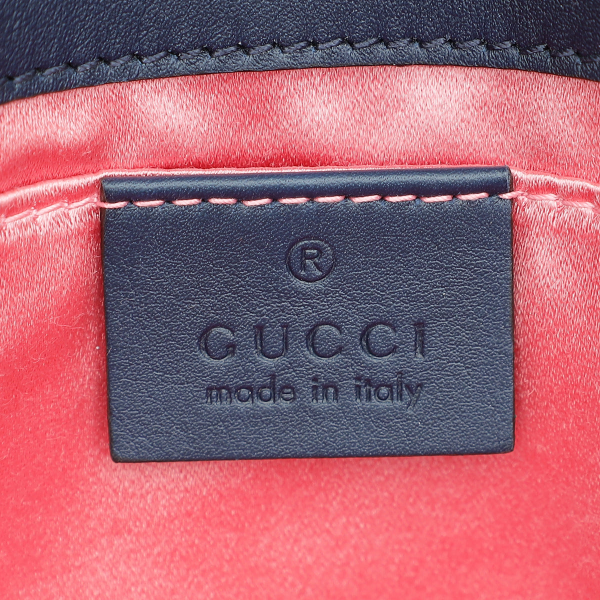 Gucci Blue GG Denim Marmont Pearl Mini Shoulder Bag-Gucci-THE CLOSET