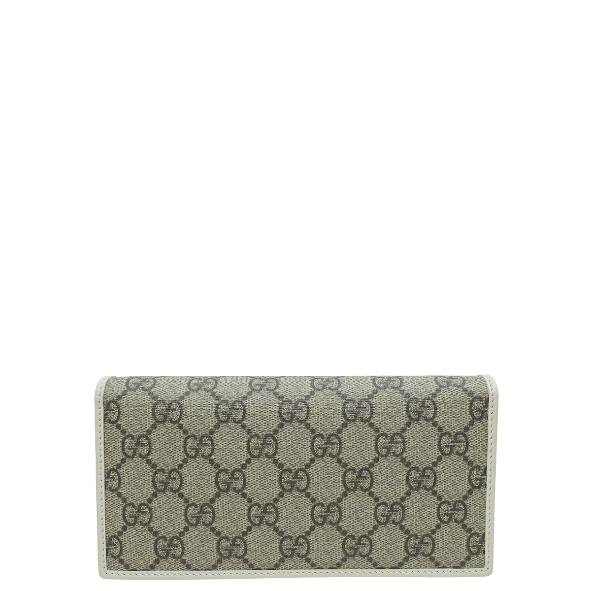 Gucci Bicolor GG Supreme Horsebit 1955 Wallet With Chain