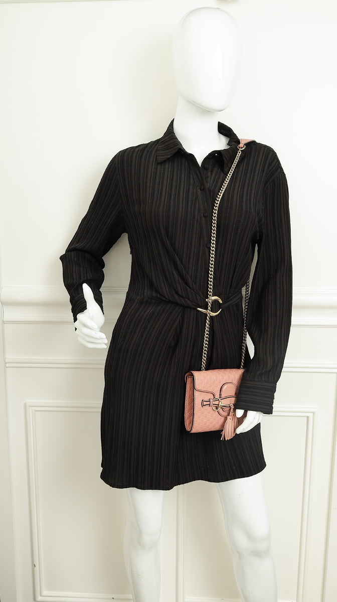 Gucci Dusty Pink Microguccissima Mini Emily Bag-Gucci-THE CLOSET