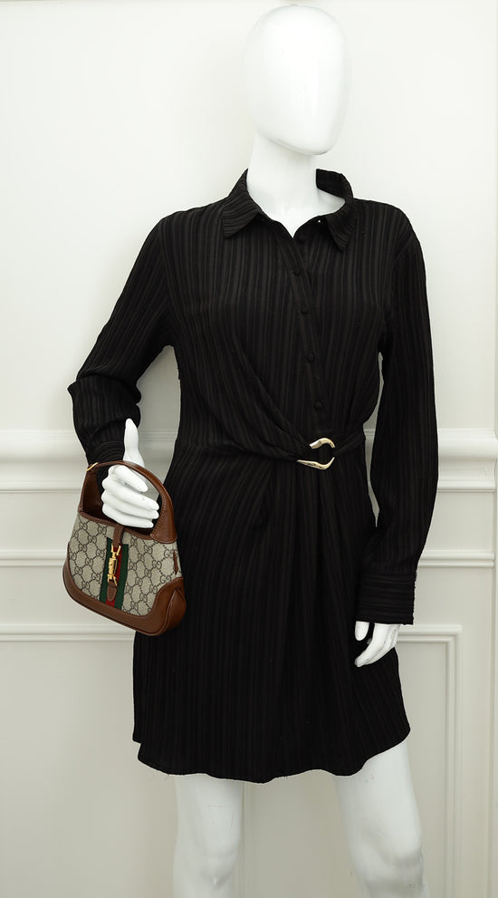 Gucci Bicolor GG Supreme Jackie 1961 Mini Bag-Gucci-THE CLOSET