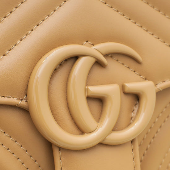 Gucci Nude GG Marmont Mini Shoulder Bag