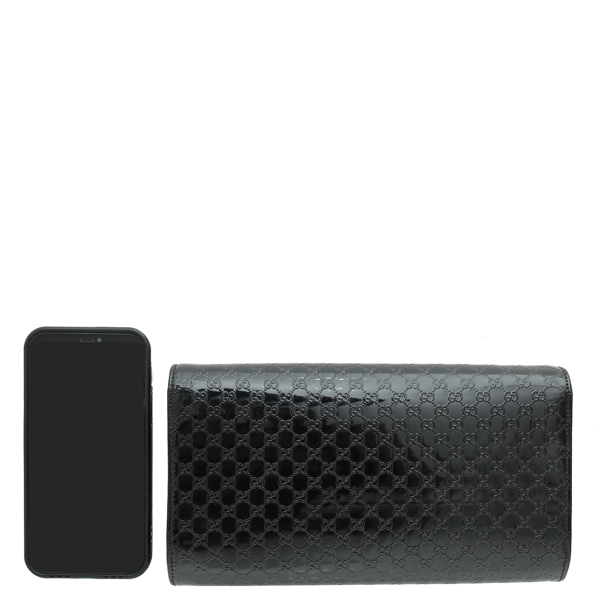 Gucci Black Microguccissima Strap Clutch-Gucci-THE CLOSET