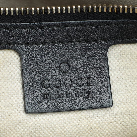 Gucci Black Nice Microguccissima Satchel Bag