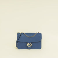 Gucci Dark Blue Interlocking G Interlocking G Medium Shoulder Bag