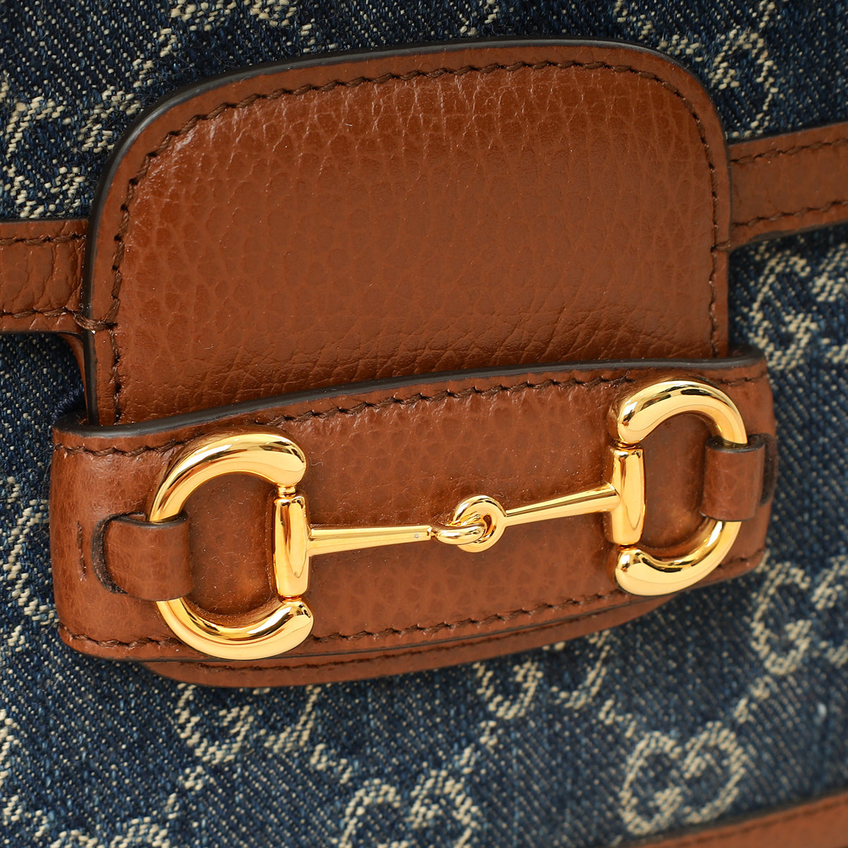 Gucci Bicolor GG Horsebit 1955 Mini Shoulder Bag-Gucci-THE CLOSET