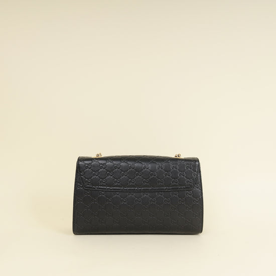 Gucci Balck Guccissima Emily Medium Shoulder Bag-Gucci-THE CLOSET