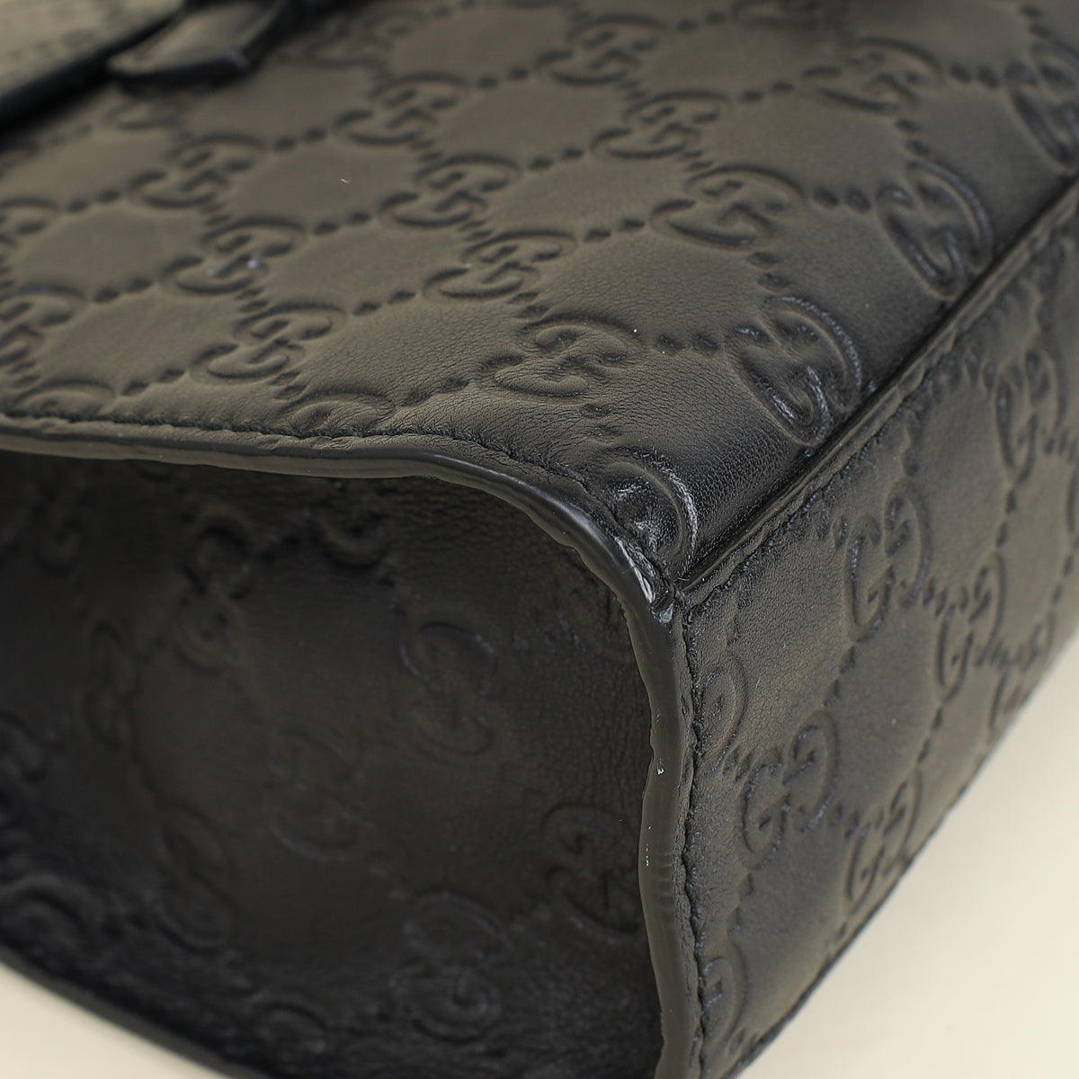 Gucci Balck Guccissima Emily Medium Shoulder Bag-Gucci-THE CLOSET