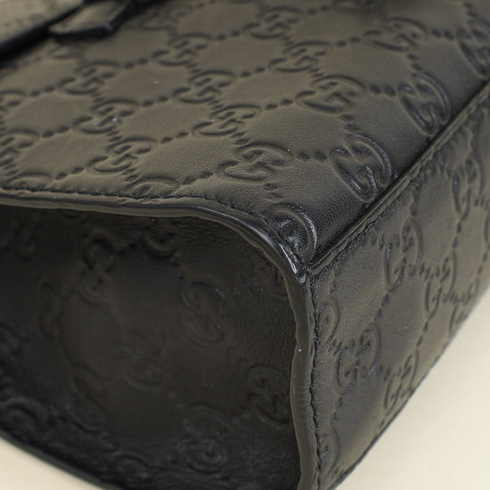 Gucci Balck Guccissima Emily Medium Shoulder Bag-Gucci-THE CLOSET