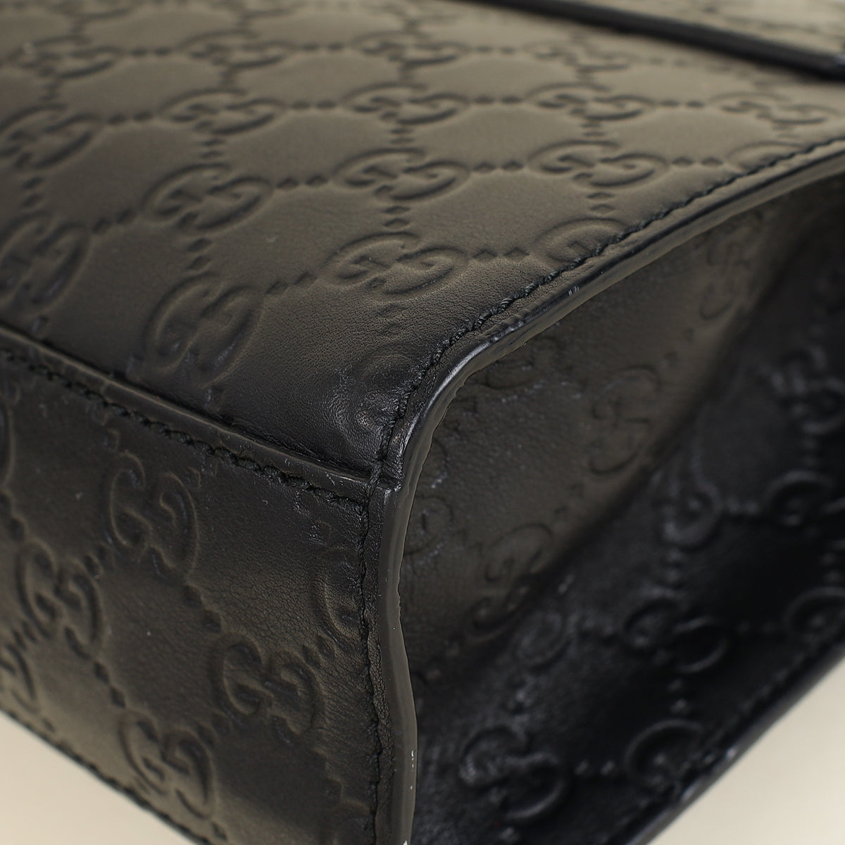 Gucci Balck Guccissima Emily Medium Shoulder Bag-Gucci-THE CLOSET