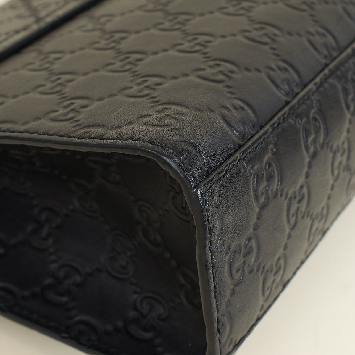 Gucci Balck Guccissima Emily Medium Shoulder Bag-Gucci-THE CLOSET