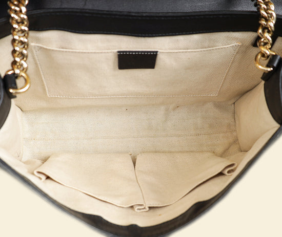 Gucci Balck Guccissima Emily Medium Shoulder Bag-Gucci-THE CLOSET
