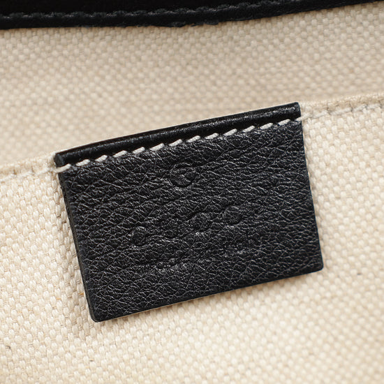 Gucci Balck Guccissima Emily Medium Shoulder Bag-Gucci-THE CLOSET