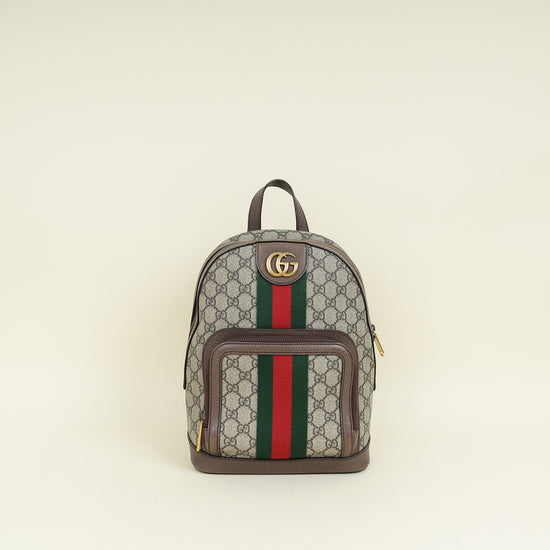Gucci Bicolor GG Supreme Ophidia Small Backpack Bag