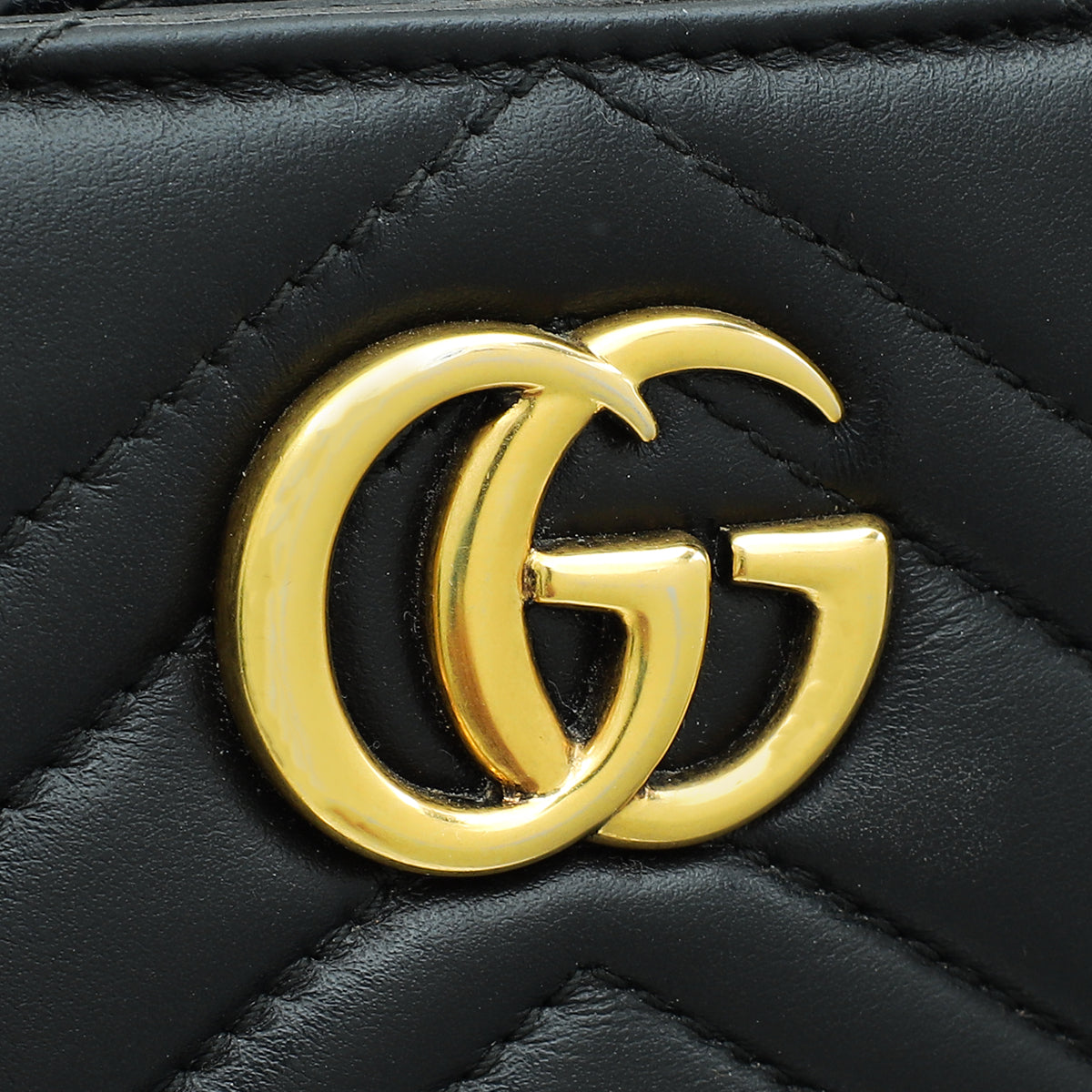 Gucci Black GG Marmont Top Handle Tote Small Bag