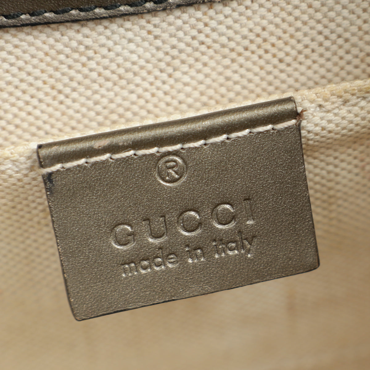 Gucci Metallic Gray GG Shine Mini Emily Bag