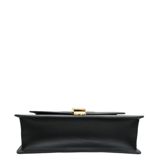 Gucci Black Sylvie Small Flap Shoulder Bag