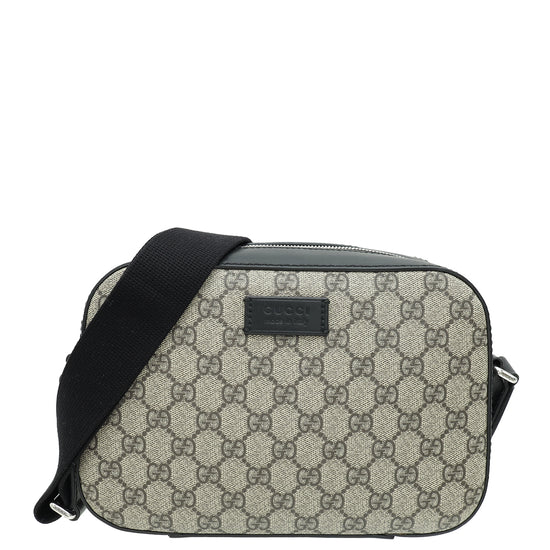 Gucci Bicolor GG Supreme Camera Shoulder Men's Bag