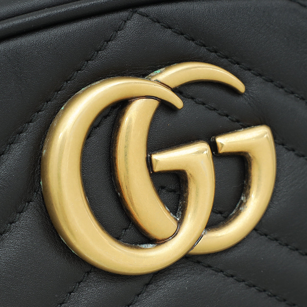 Gucci Black GG Marmont Small Belt Bag