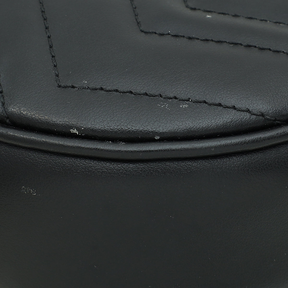 Gucci Black GG Marmont Chain Hobo Shoulder Bag-Gucci-THE CLOSET